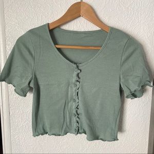 Ruffled Short Sleeve